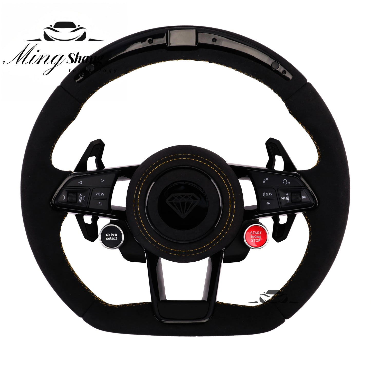 RS Steering wheel for Audi A3 A4 A5 A6 A7 A8 S3 S4 S5 S6 S7 S8 Q3 Q5 Q7 Q8 SQ5 SQ7 SQ8 RSQ5 RSQ7 RSQ8 RS3 RS4 RS5 RS6 RS7 R8