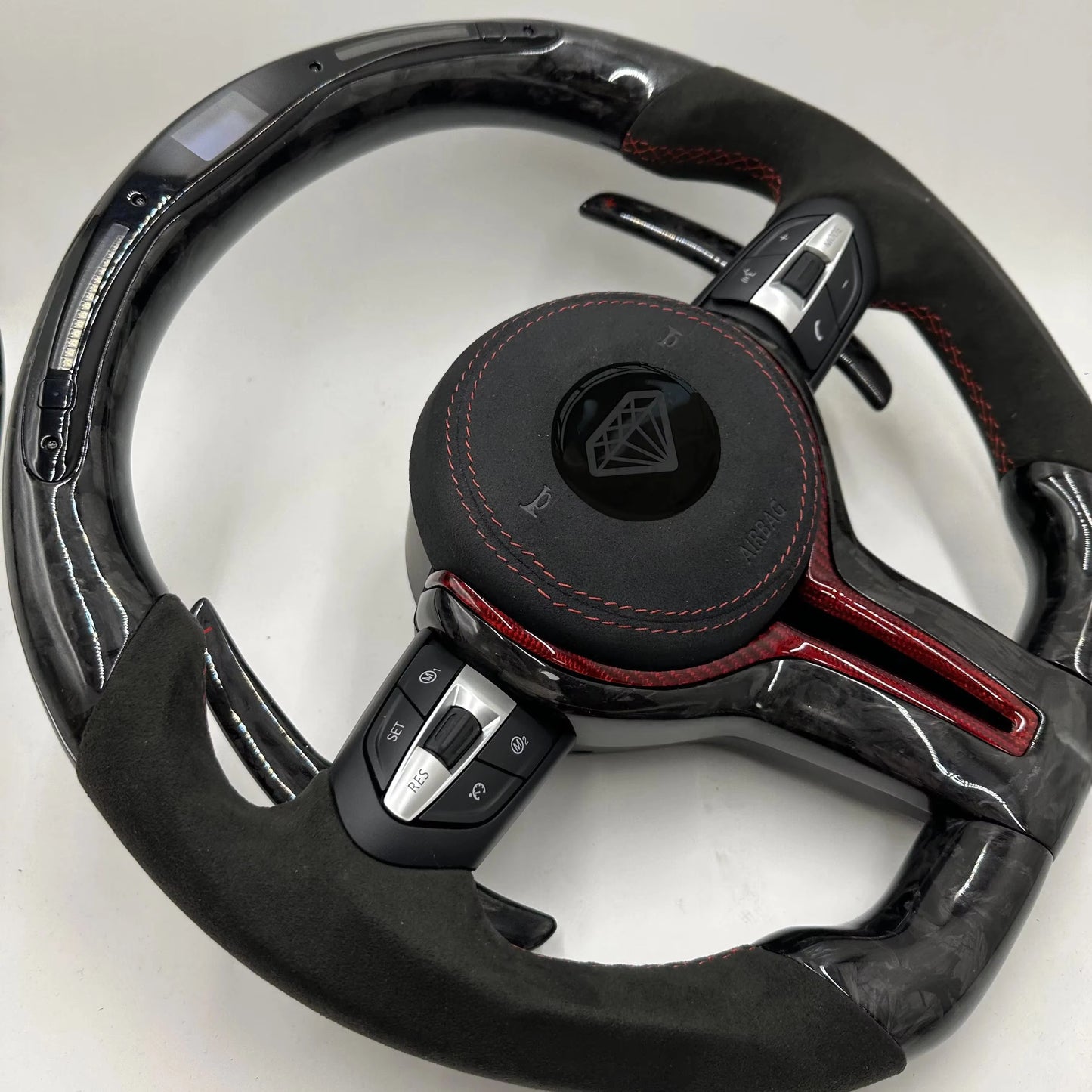 LED Display Carbon Fiber Steering Wheel For Bmw F30 F32 F33 F34 F35 F36F01 F06 F07 F10 F11 F12 F13 F14 F15 F16 F22 F18 F80 F82