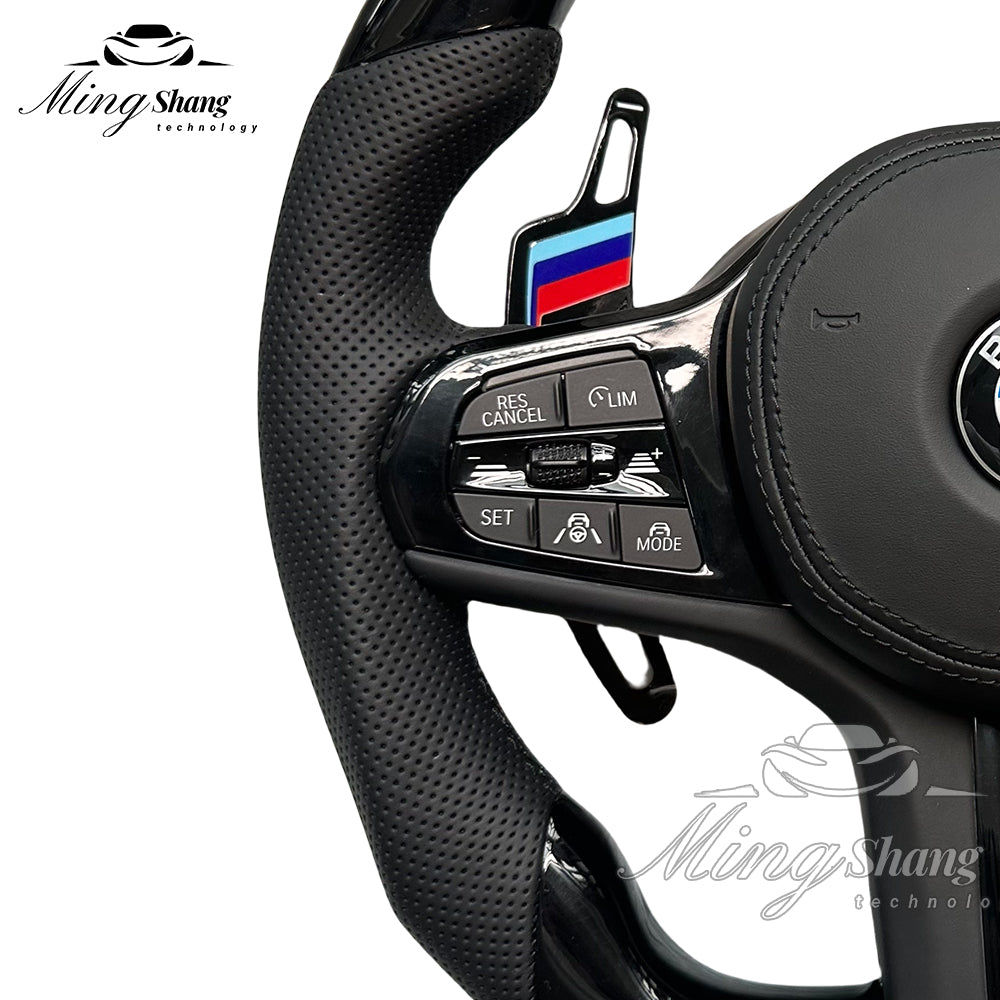 The Bordeaux carbon fiber AUTO steering wheel is suitable for BMW G20 G30 G05 G01 G02 G06 G07 X5 F10 F30 F21 F22 F46 F30 F35