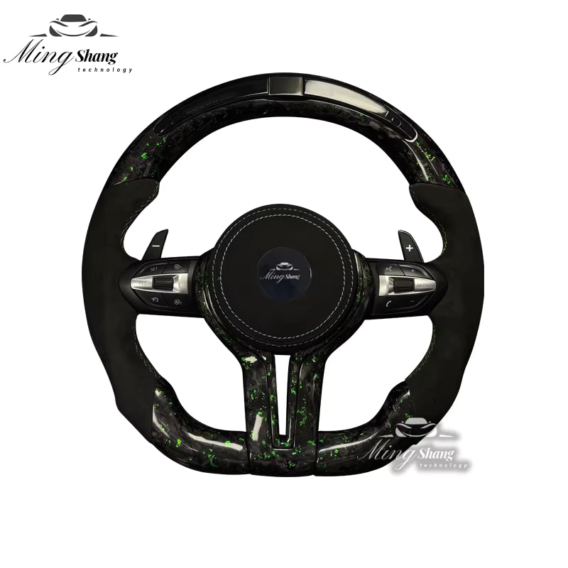 The red foil carbon fiber AUTO steering wheel is suitable for BMW E90 E91 E92 E93 E70 E71 E72 E53 F10 F30 F21 F22 F46 F30 F35 M3