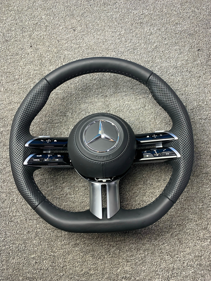 Suitable for Mercedes-Benz C-Class C200L, C260L, E-Class E300L, GLC260L, AMG steering wheel covers with AMG logo