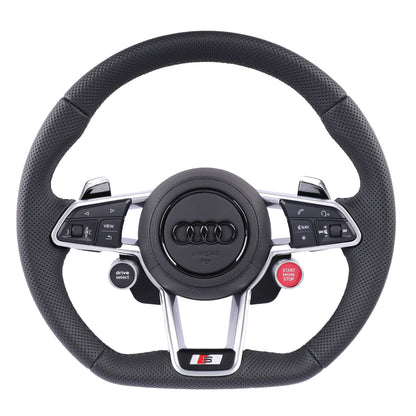 Custom R8 Steering Wheel for Audi A3 A4 A5 A6 A7 A8 S3 S4 S5 S6 S7 S8 Q3 Q5 Q7 Q8 SQ5 SQ7 SQ8 RSQ5 RSQ7 RSQ8 RS3 RS4 RS5 RS6 RS7 R8