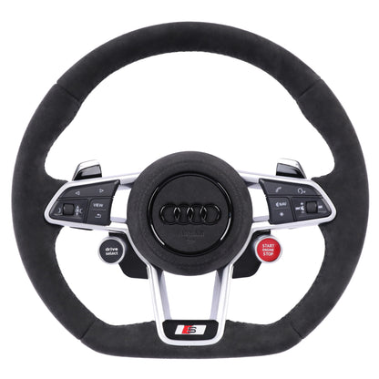 Custom R8 Steering Wheel for Audi A3 A4 A5 A6 A7 A8 S3 S4 S5 S6 S7 S8 Q3 Q5 Q7 Q8 SQ5 SQ7 SQ8 RSQ5 RSQ7 RSQ8 RS3 RS4 RS5 RS6 RS7 R8