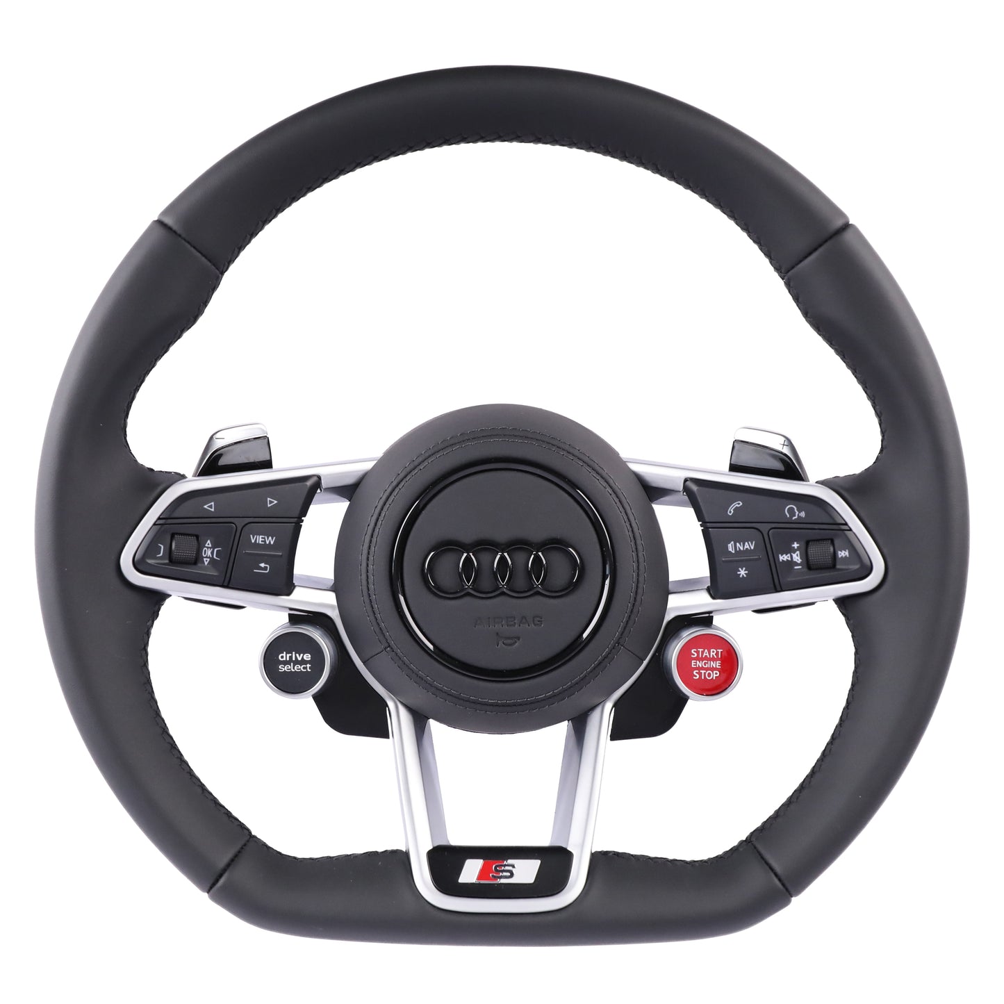 Custom R8 Steering Wheel for Audi A3 A4 A5 A6 A7 A8 S3 S4 S5 S6 S7 S8 Q3 Q5 Q7 Q8 SQ5 SQ7 SQ8 RSQ5 RSQ7 RSQ8 RS3 RS4 RS5 RS6 RS7 R8