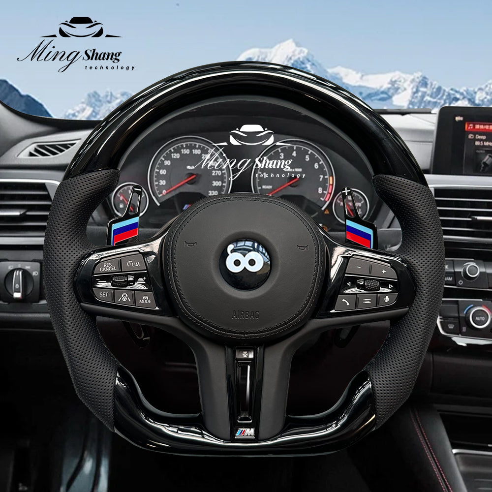The Bordeaux carbon fiber AUTO steering wheel is suitable for BMW G20 G30 G05 G01 G02 G06 G07 X5 F10 F30 F21 F22 F46 F30 F35