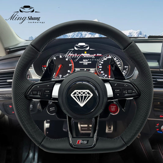 RS Steering wheel for Audi A3 A4 A5 A6 A7 A8 S3 S4 S5 S6 S7 S8 Q3 Q5 Q7 Q8 SQ5 SQ7 SQ8 RSQ5 RSQ7 RSQ8 RS3 RS4 RS5 RS6 RS7 R8