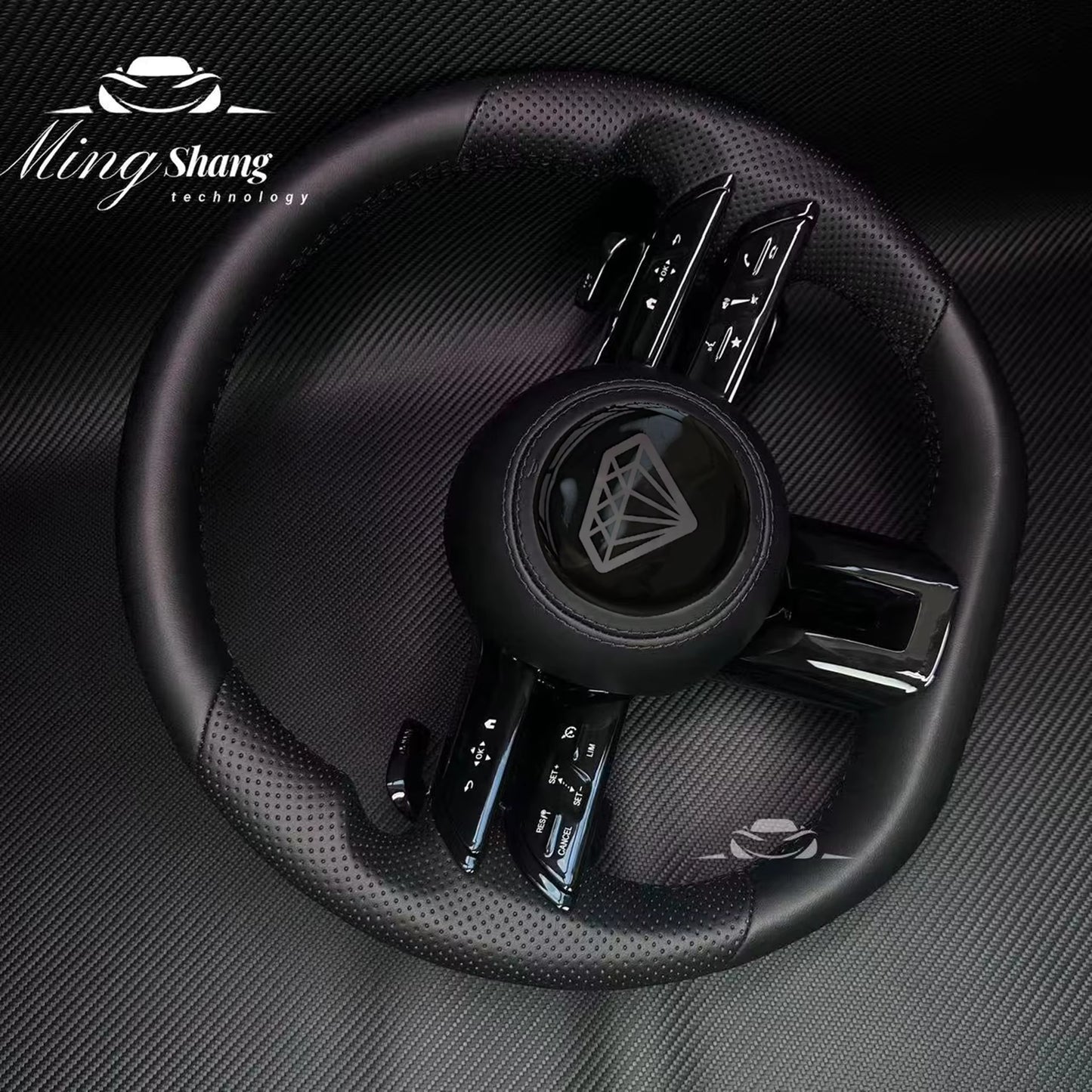 The leather Dragonfly AMG car steering wheel is suitable for Mercedes-Benz w222 w221 w463 w211 w213 w223 w210 w205 w204 w218 GLE