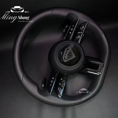 The leather Dragonfly AMG car steering wheel is suitable for Mercedes-Benz w222 w221 w463 w211 w213 w223 w210 w205 w204 w218 GLE