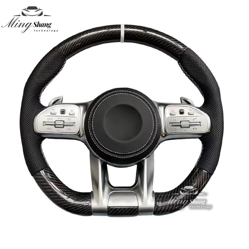 Carbon fiber AMG steering wheels are suitable for Mercedes-Benz w222 w221 w463 w211 w213 w223 w210 w205 w204 w218 w219 w212