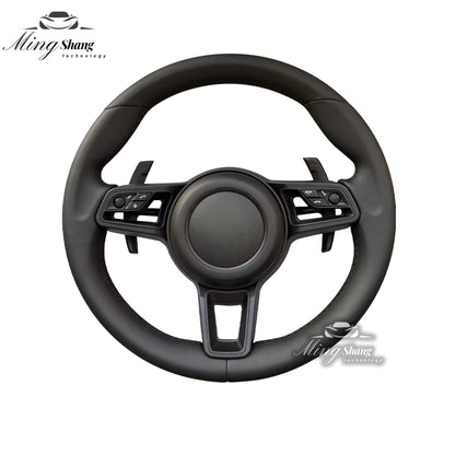 The rivet-free AUTO steering wheel is suitable for Porsche Panamera Macan Taycan Cayenne Boxster Cayman Tayenne 918 718 911 992