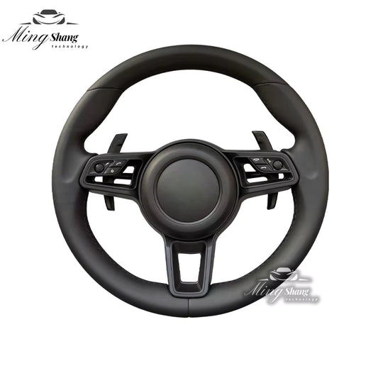The rivet-free AUTO steering wheel is suitable for Porsche Panamera Macan Taycan Cayenne Boxster Cayman Tayenne 918 718 911 992