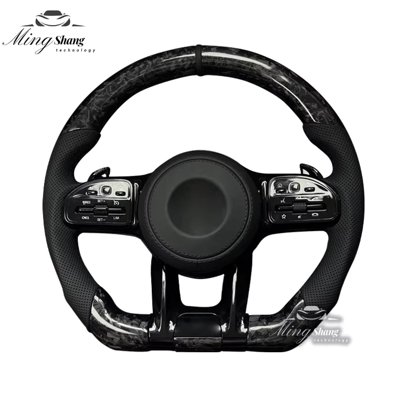 The forged carbon fiber AUTO steering wheel is suitable for Mercedes-Benz  w222 w221 w463 w211 w213 w223 w210 w205 w204 w218 GLC
