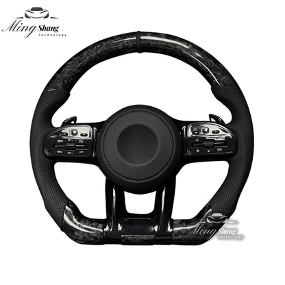 The forged carbon fiber AUTO steering wheel is suitable for Mercedes-Benz  w222 w221 w463 w211 w213 w223 w210 w205 w204 w218 GLC