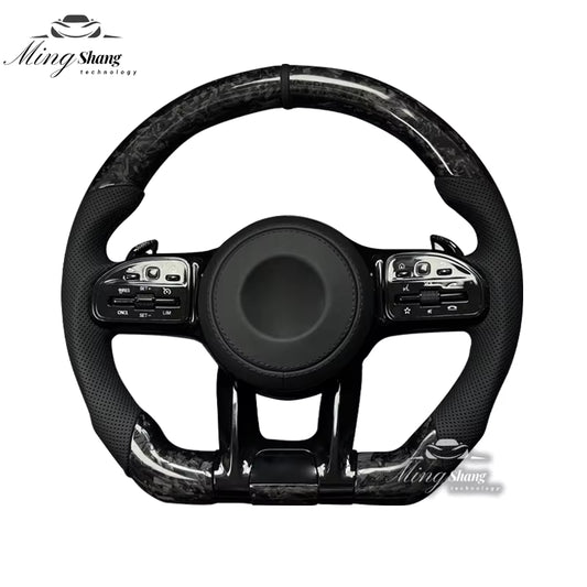 The forged carbon fiber AUTO steering wheel is suitable for Mercedes-Benz  w222 w221 w463 w211 w213 w223 w210 w205 w204 w218 GLC
