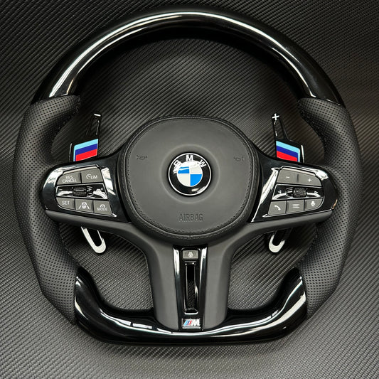 Forged carbon fiber car steering wheels are suitable for BMW F/G chassis F01 F07 F10 F30 F21 F22 F46 F30 F35 G30 G38 G26 G60 F35
