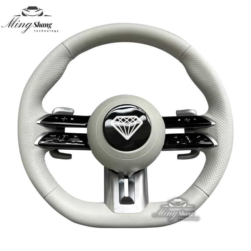 The leather Dragonfly AMG car steering wheel is suitable for Mercedes-Benz w222 w221 w463 w211 w213 w223 w210 w205 w204 w218 GLE