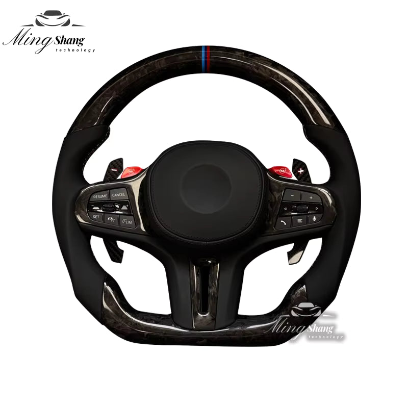 Forged carbon fiber car steering wheels are suitable for BMW F/G chassis F01 F07 F10 F30 F21 F22 F46 F30 F35 G30 G38 G26 G60 F35