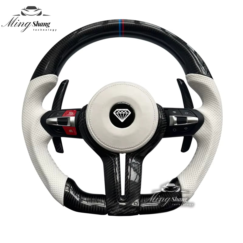 Suitable for BMW carbon fiber steering wheels X1 X2 X3 X4 X5 X6 X7 M1 M2 M3 M4 M5 M6 F10 F30 F21 F22 F46 F30 F35 E46 E60 E90 F15