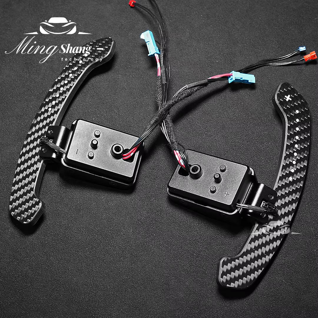 SK CUSTOM F30 F10 E90 G07 G22 G38 G20 F80 F87 F90 M3 Magnetic Paddle Shifters Carbon Fiber Steering Wheel Shift Paddles for BMW