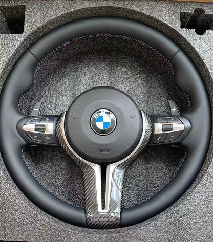 The Napa leather steering wheel is suitable for BMW F30 F32 F11 F02 F07 F18 F22 F10 F20  E90 X6 X5 X1 X2 X3 X4 M2 M3 M4 M5 M6