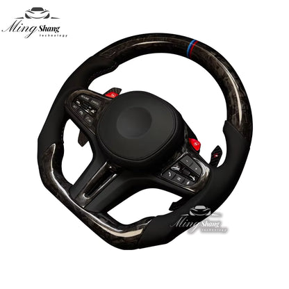 Forged carbon fiber car steering wheels are suitable for BMW F/G chassis F01 F07 F10 F30 F21 F22 F46 F30 F35 G30 G38 G26 G60 F35