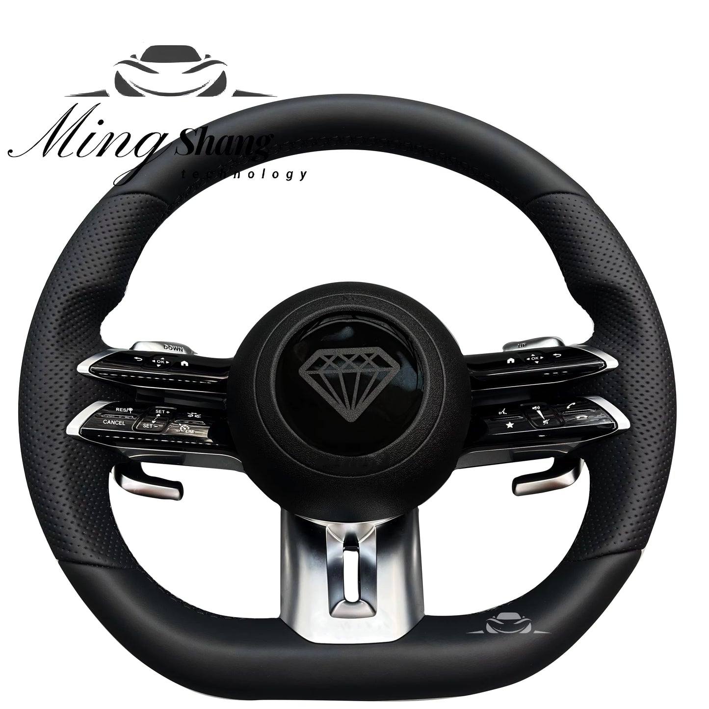 The leather Dragonfly AMG car steering wheel is suitable for Mercedes-Benz w222 w221 w463 w211 w213 w223 w210 w205 w204 w218 GLE