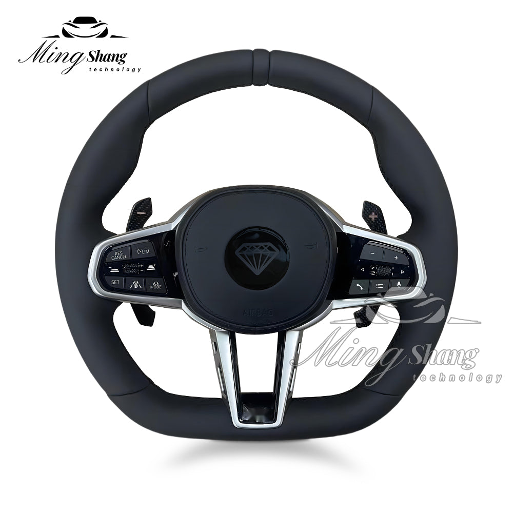 The red-label leather sport steering wheel is suitable for BMW F02 X2 X3 X4 X5 X6 M2 M3 M4 M5 M6 F10 F30 F21 F22 F46 F30 F03 F13 G01 G02 G05 G06 G07 G08 G11 G12 G14 G15 G16 G17 G20 G29 G30 G31 G32 G80 G82 F92 X3