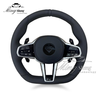 The red-label leather sport steering wheel is suitable for BMW F02 X2 X3 X4 X5 X6 M2 M3 M4 M5 M6 F10 F30 F21 F22 F46 F30 F03 F13 G01 G02 G05 G06 G07 G08 G11 G12 G14 G15 G16 G17 G20 G29 G30 G31 G32 G80 G82 F92 X3