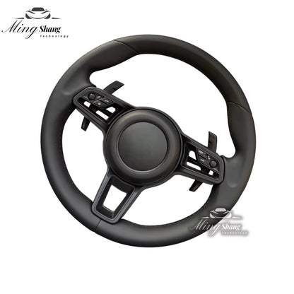 The rivet-free AUTO steering wheel is suitable for Porsche Panamera Macan Taycan Cayenne Boxster Cayman Tayenne 918 718 911 992