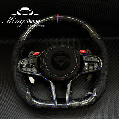 Customize Carbon Fiber Steering Wheel For BMWs G80 M3 G82 G83 M4 G20 G30 G08 F07 F10 F11 F12 F13 F14 F15 F16 F22 F30 F31 F32 F33