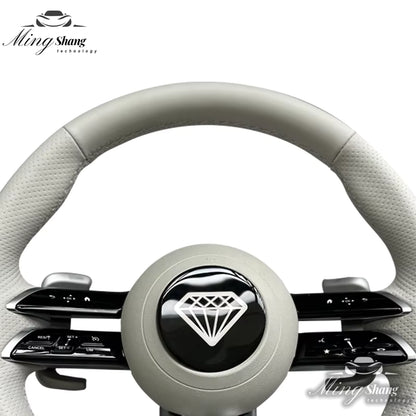 The leather Dragonfly AMG car steering wheel is suitable for Mercedes-Benz w222 w221 w463 w211 w213 w223 w210 w205 w204 w218 GLE