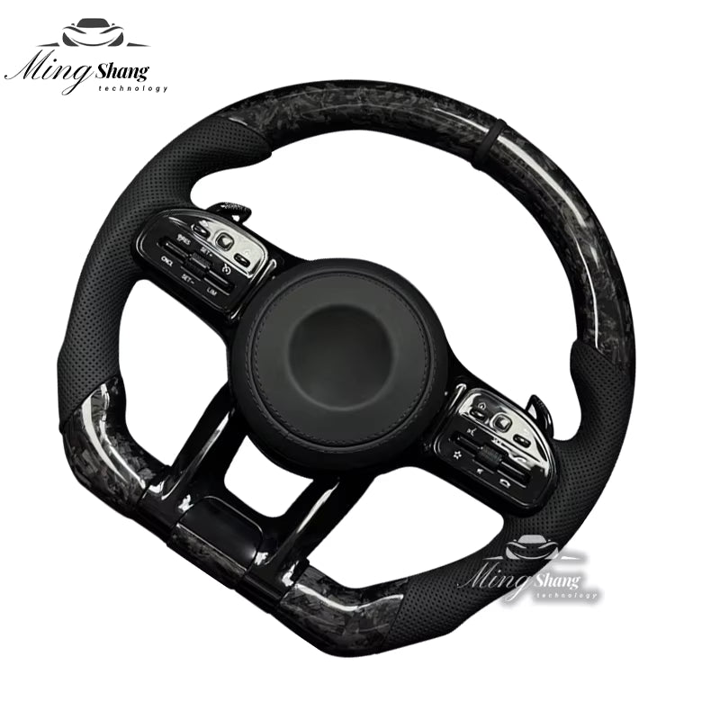 The forged carbon fiber AUTO steering wheel is suitable for Mercedes-Benz  w222 w221 w463 w211 w213 w223 w210 w205 w204 w218 GLC