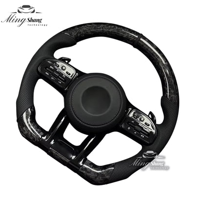 The forged carbon fiber AUTO steering wheel is suitable for Mercedes-Benz  w222 w221 w463 w211 w213 w223 w210 w205 w204 w218 GLC