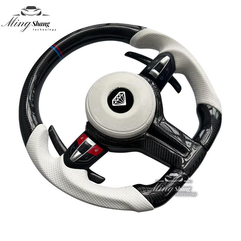 Suitable for BMW carbon fiber steering wheels X1 X2 X3 X4 X5 X6 X7 M1 M2 M3 M4 M5 M6 F10 F30 F21 F22 F46 F30 F35 E46 E60 E90 F15