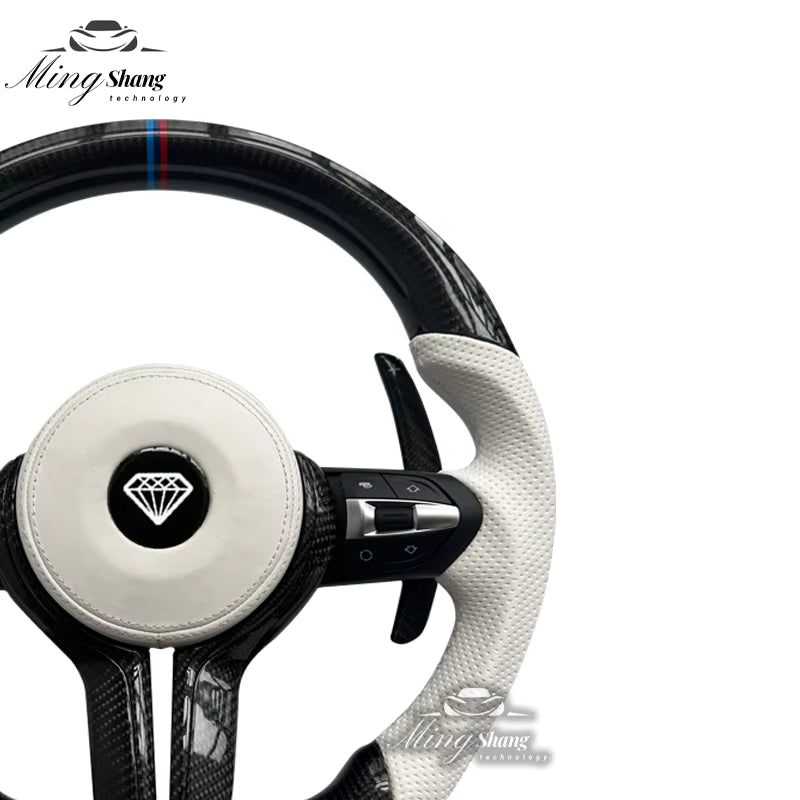 Suitable for BMW carbon fiber steering wheels X1 X2 X3 X4 X5 X6 X7 M1 M2 M3 M4 M5 M6 F10 F30 F21 F22 F46 F30 F35 E46 E60 E90 F15