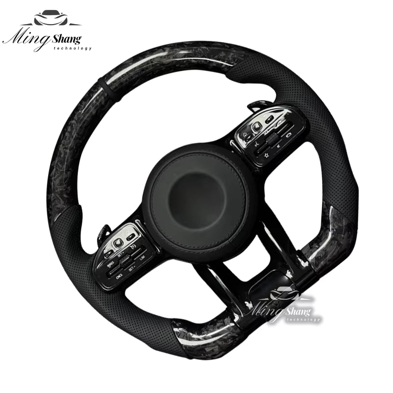 The forged carbon fiber AUTO steering wheel is suitable for Mercedes-Benz  w222 w221 w463 w211 w213 w223 w210 w205 w204 w218 GLC