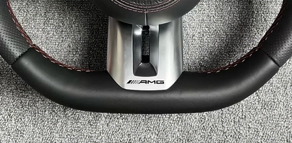 Suitable for Mercedes-Benz C-Class C200L, C260L, E-Class E300L, GLC260L, AMG steering wheel covers with AMG logo