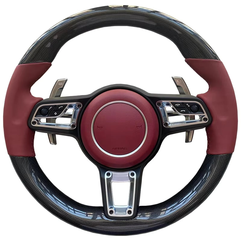 New steering wheel for Porsche Macan Cayenne Panamera Taycan 718 Cayman 991 992 911 911.2 Carrera GT2 GT2RS GT3 GT3RS GT3 RS GT4