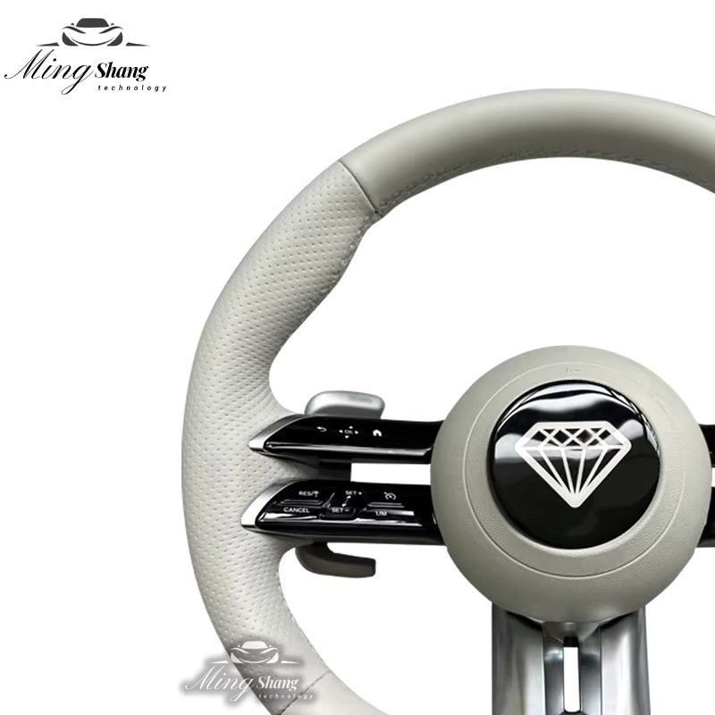 The leather Dragonfly AMG car steering wheel is suitable for Mercedes-Benz w222 w221 w463 w211 w213 w223 w210 w205 w204 w218 GLE