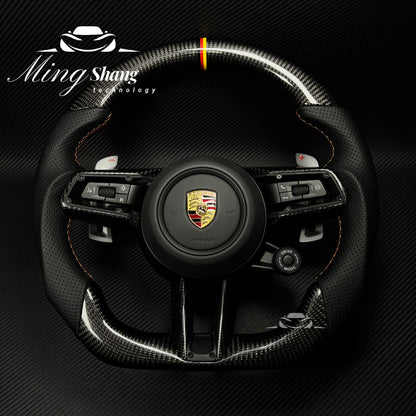 The Auto steering wheel is suitable for Porsche Panamera 718Cayman Tayneen Macan Cayenne Tayman Boxster 911 992 991 981 Tayca GT