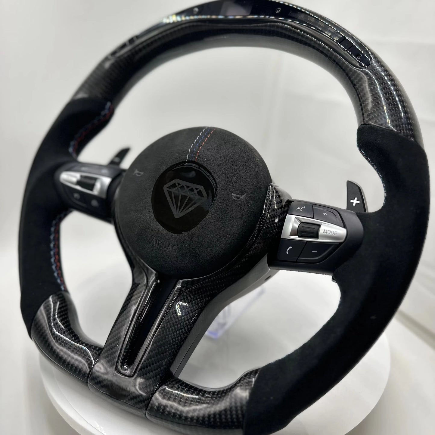 LED Display Carbon Fiber Steering Wheel For Bmw F30 F32 F33 F34 F35 F36F01 F06 F07 F10 F11 F12 F13 F14 F15 F16 F22 F18 F80 F82