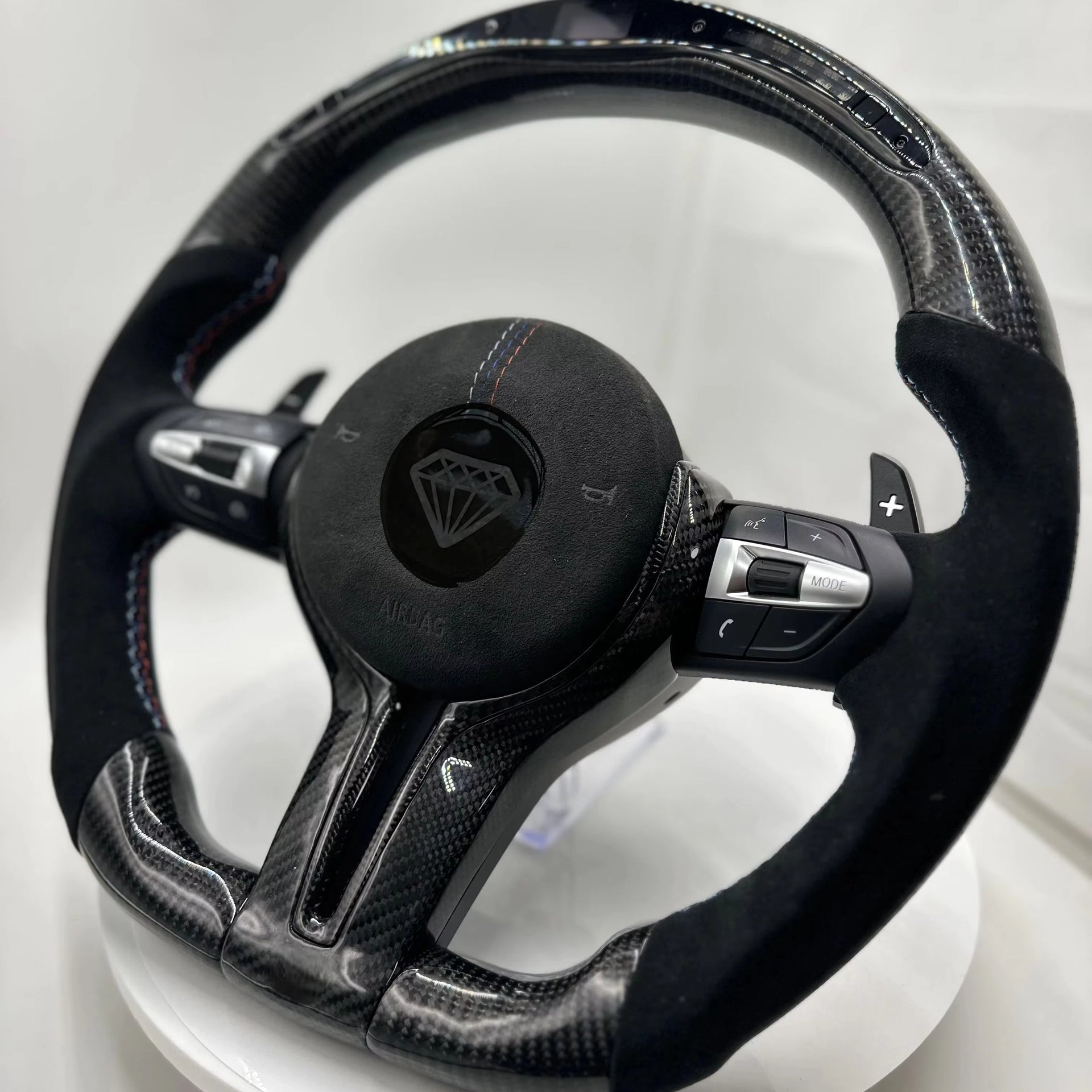 LED Display Carbon Fiber Steering Wheel For Bmw F30 F32 F33 F34 F35 F36F01 F06 F07 F10 F11 F12 F13 F14 F15 F16 F22 F18 F80 F82