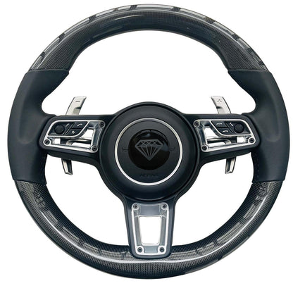 Sporty Carbon Fiber Car Steering Wheels Are Suitable for Porsche 911 992 Panamera Cayman Taycan Tayenne Macan Boxster 718Cayenne