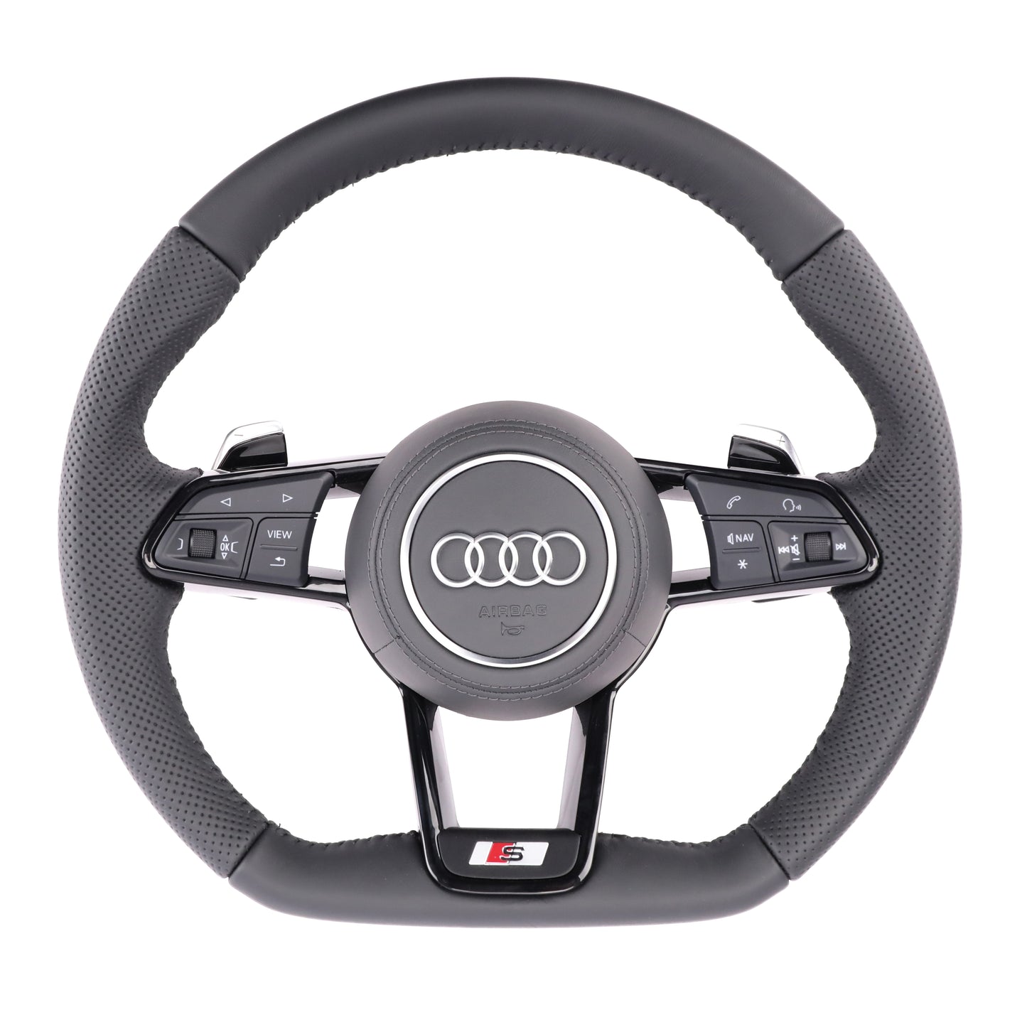 Custom R8 Steering Wheel for Audi A3 A4 A5 A6 A7 A8 S3 S4 S5 S6 S7 S8 Q3 Q5 Q7 Q8 SQ5 SQ7 SQ8 RSQ5 RSQ7 RSQ8 RS3 RS4 RS5 RS6 RS7 R8
