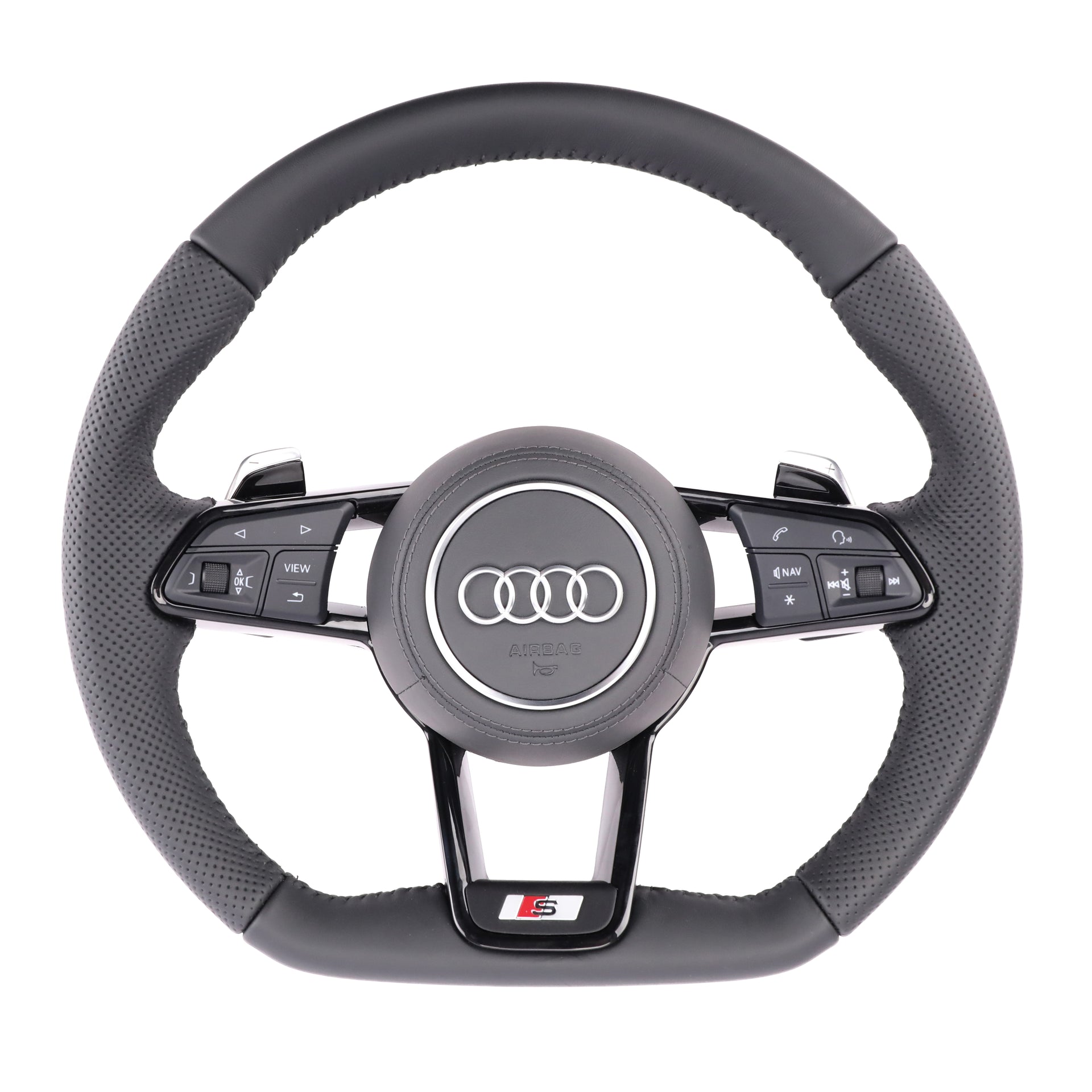 Custom R8 Steering Wheel for Audi A3 A4 A5 A6 A7 A8 S3 S4 S5 S6 S7 S8 Q3 Q5 Q7 Q8 SQ5 SQ7 SQ8 RSQ5 RSQ7 RSQ8 RS3 RS4 RS5 RS6 RS7 R8
