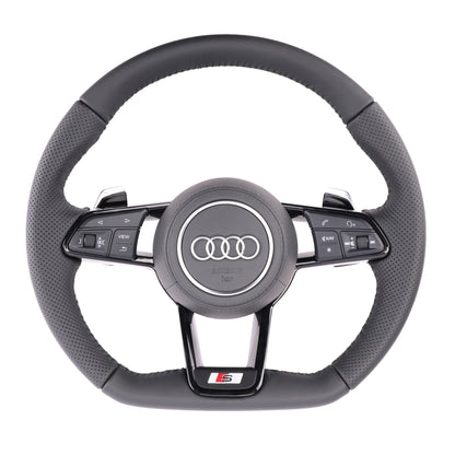 Custom R8 Steering Wheel for Audi A3 A4 A5 A6 A7 A8 S3 S4 S5 S6 S7 S8 Q3 Q5 Q7 Q8 SQ5 SQ7 SQ8 RSQ5 RSQ7 RSQ8 RS3 RS4 RS5 RS6 RS7 R8
