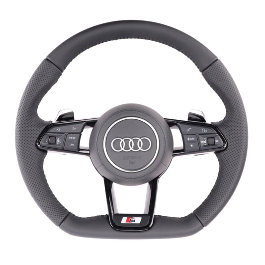 Custom R8 Steering Wheel for Audi A3 A4 A5 A6 A7 A8 S3 S4 S5 S6 S7 S8 Q3 Q5 Q7 Q8 SQ5 SQ7 SQ8 RSQ5 RSQ7 RSQ8 RS3 RS4 RS5 RS6 RS7 R8