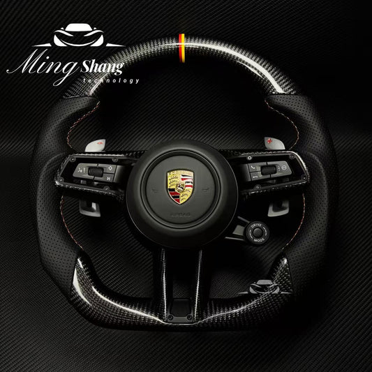 AUTO OHC Sports steering wheel assembly is available for Porsche's new 911 992 718 Paramela Taycan Tayenne Macan Cayman