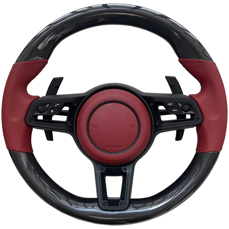 New steering wheel for Porsche Macan Cayenne Panamera Taycan 718 Cayman 991 992 911 911.2 Carrera GT2 GT2RS GT3 GT3RS GT3 RS GT4
