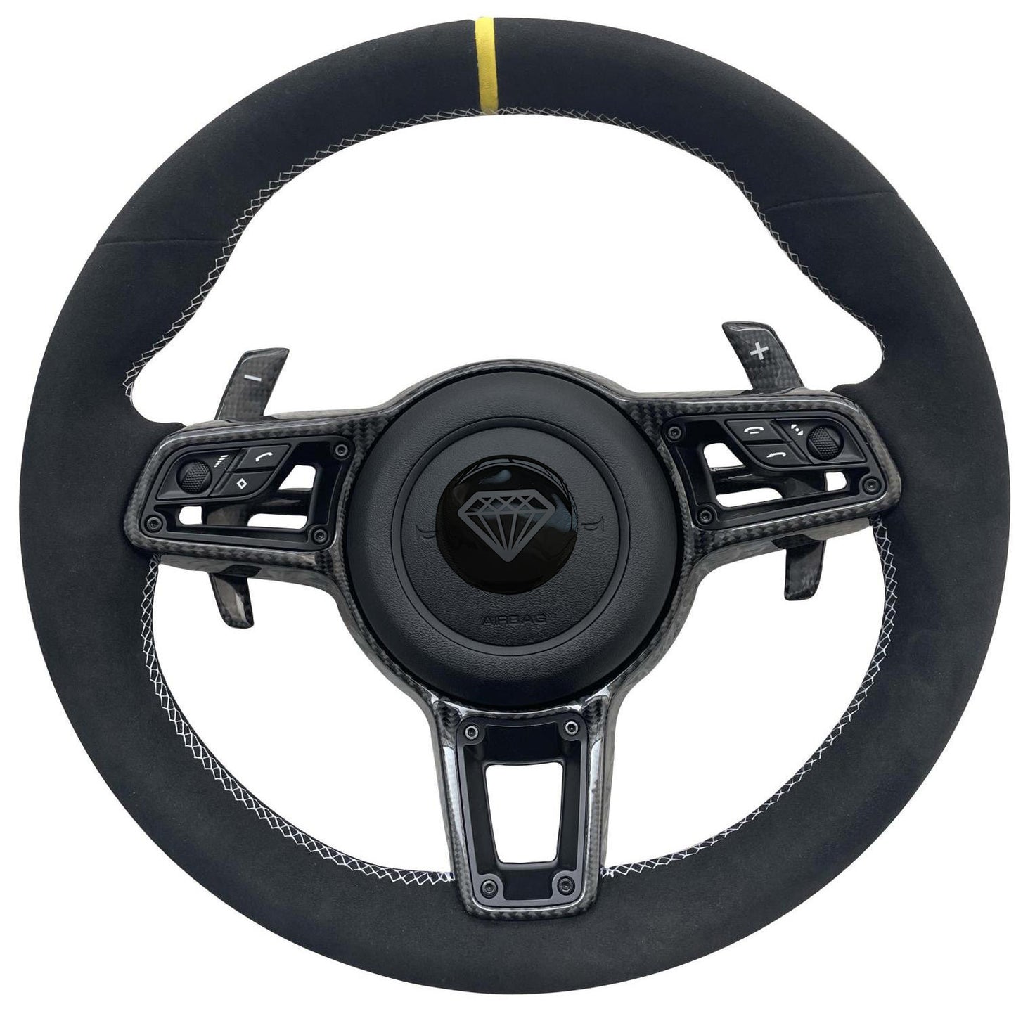 Sporty Carbon Fiber Car Steering Wheels Are Suitable for Porsche 911 992 Panamera Cayman Taycan Tayenne Macan Boxster 718Cayenne